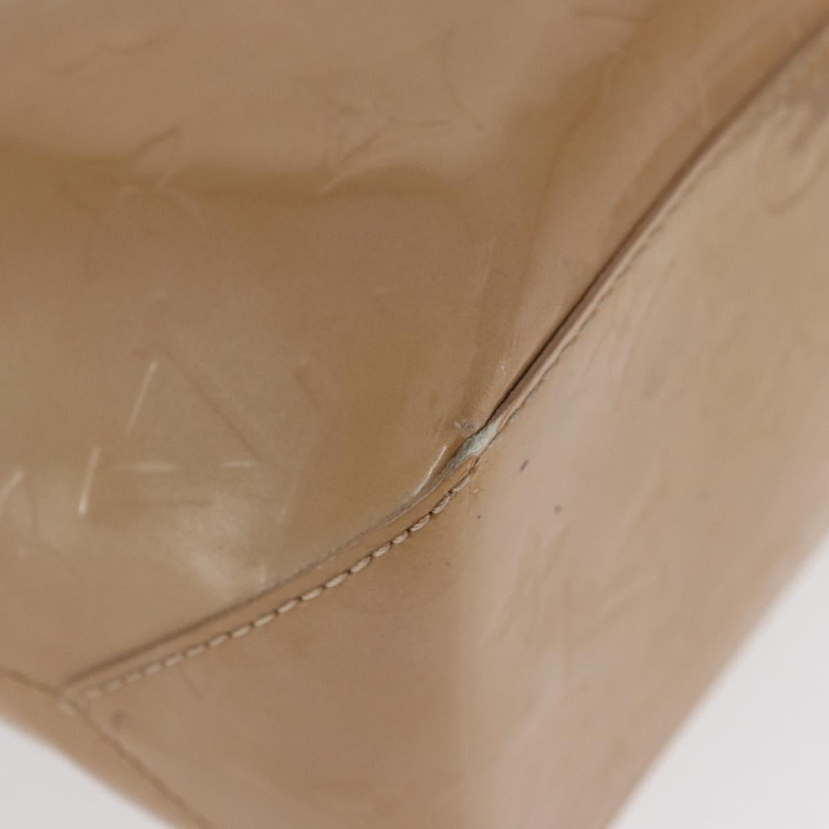 LOUIS VUITTON Monogram Vernis Reade PM Hand Bag Noisette M91334 LV Auth bs33919