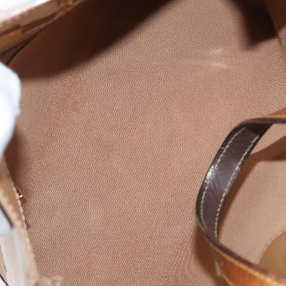LOUIS VUITTON Monogram Vernis Reade PM Hand Bag Noisette M91334 LV Auth bs33919