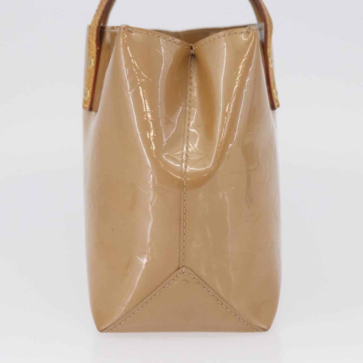 LOUIS VUITTON Monogram Vernis Reade PM Hand Bag Noisette M91334 LV Auth bs33919