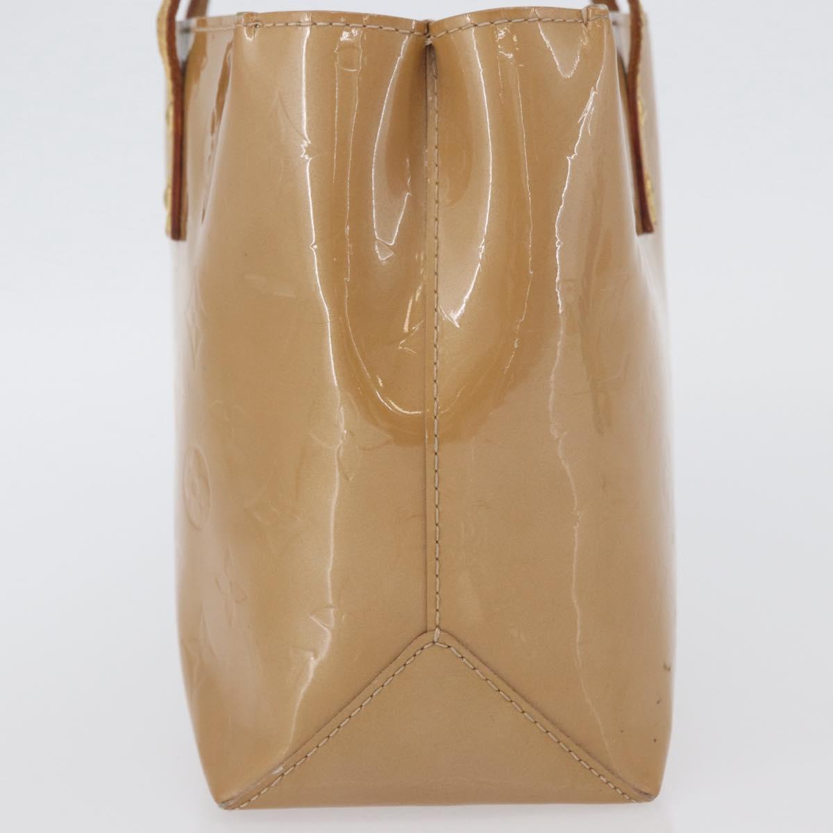 LOUIS VUITTON Monogram Vernis Reade PM Hand Bag Noisette M91334 LV Auth bs33919