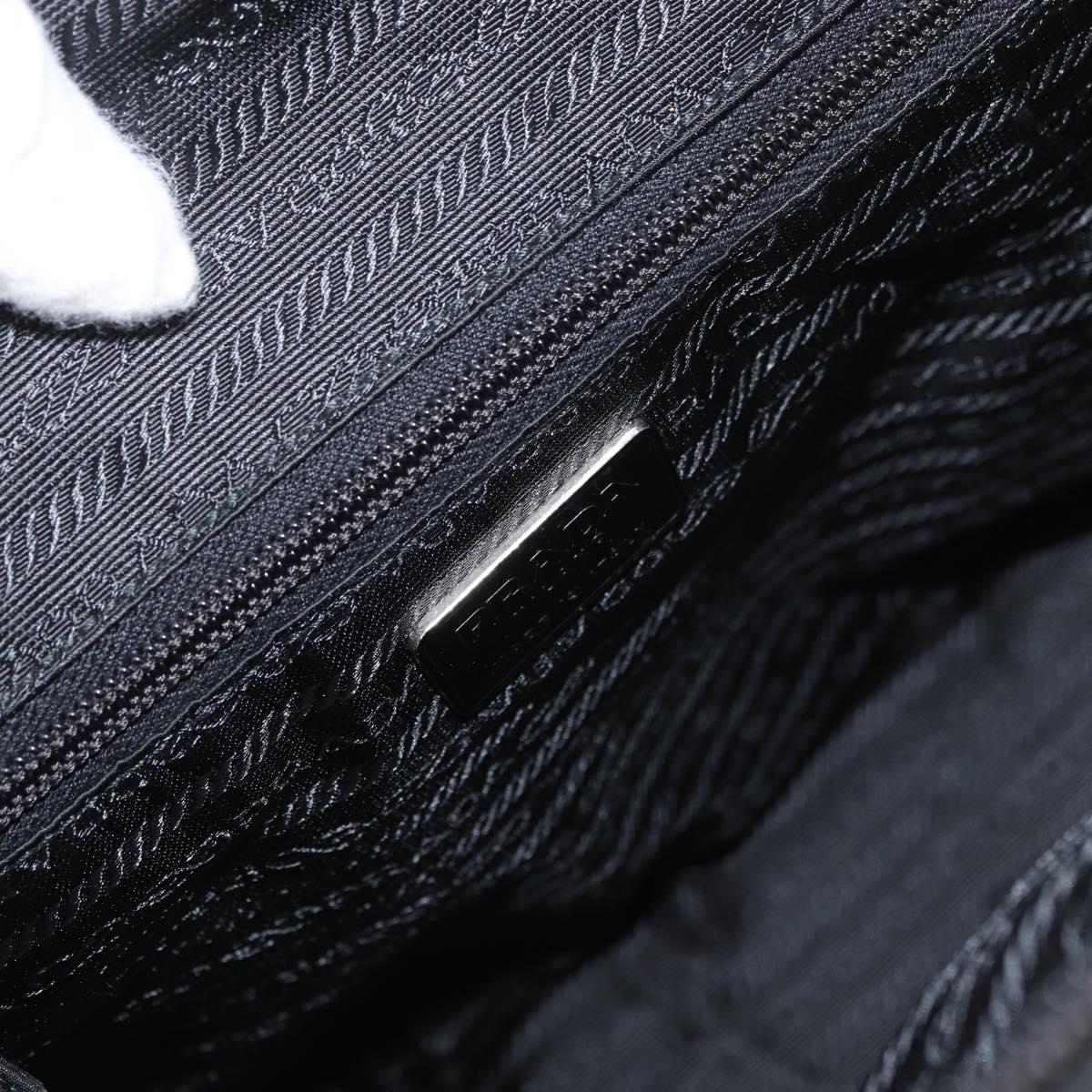 PRADA Hand Bag Nylon Black Auth bs33933
