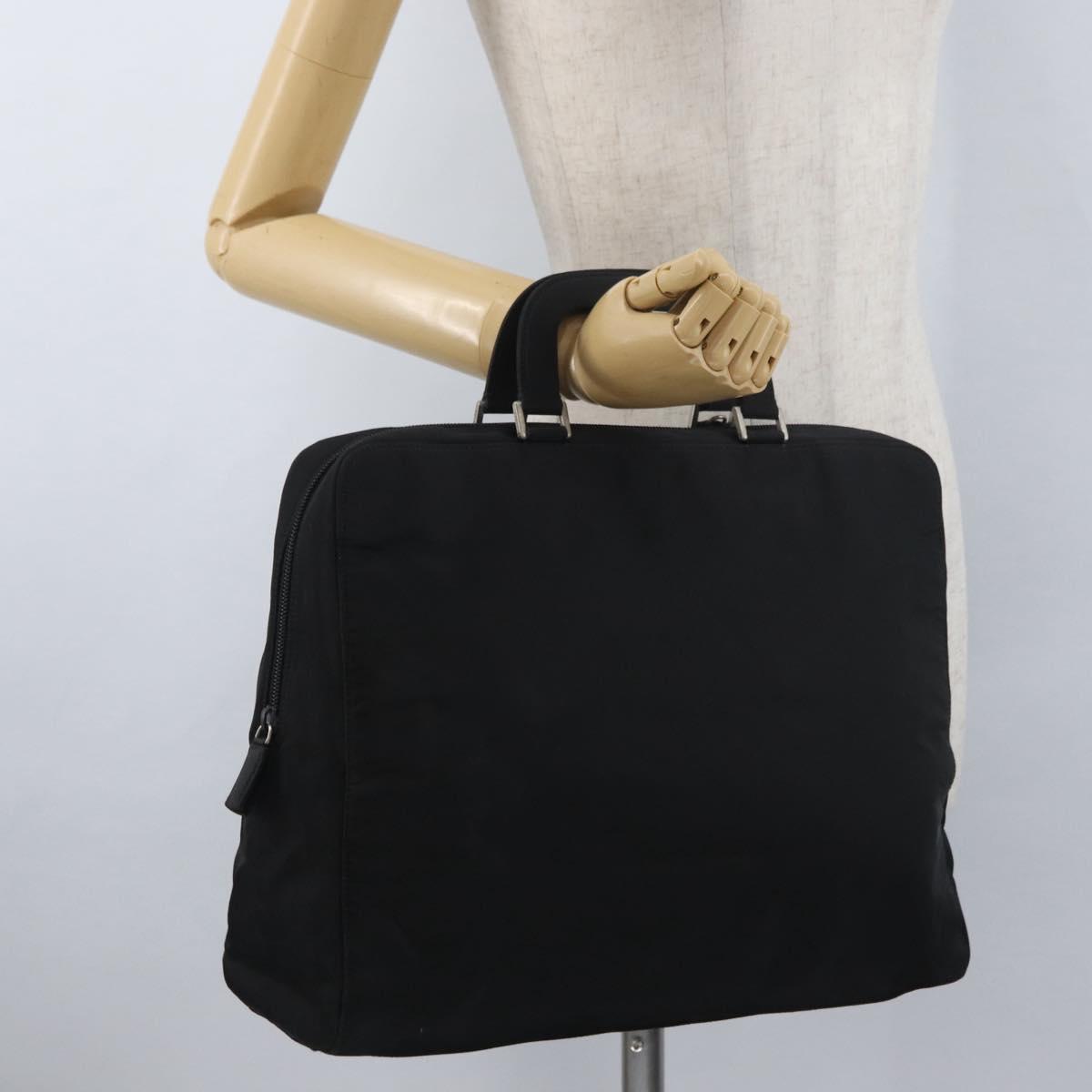 PRADA Hand Bag Nylon Black Auth bs33933