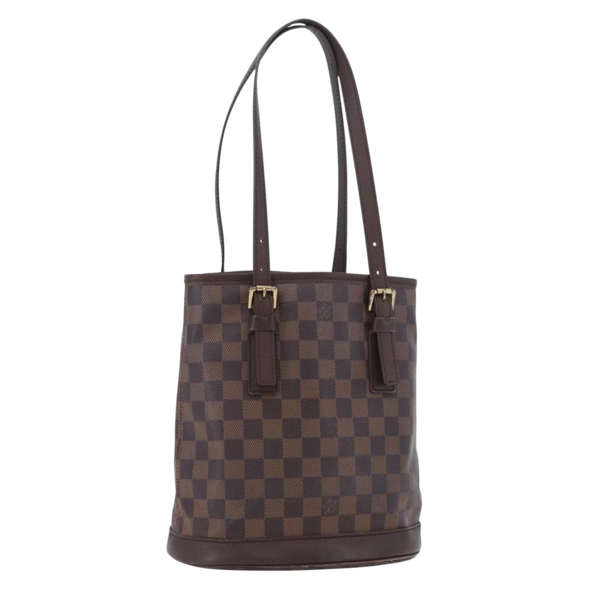 LOUIS VUITTON Damier Ebene Marais Shoulder Bag N42240 LV Auth bs33936