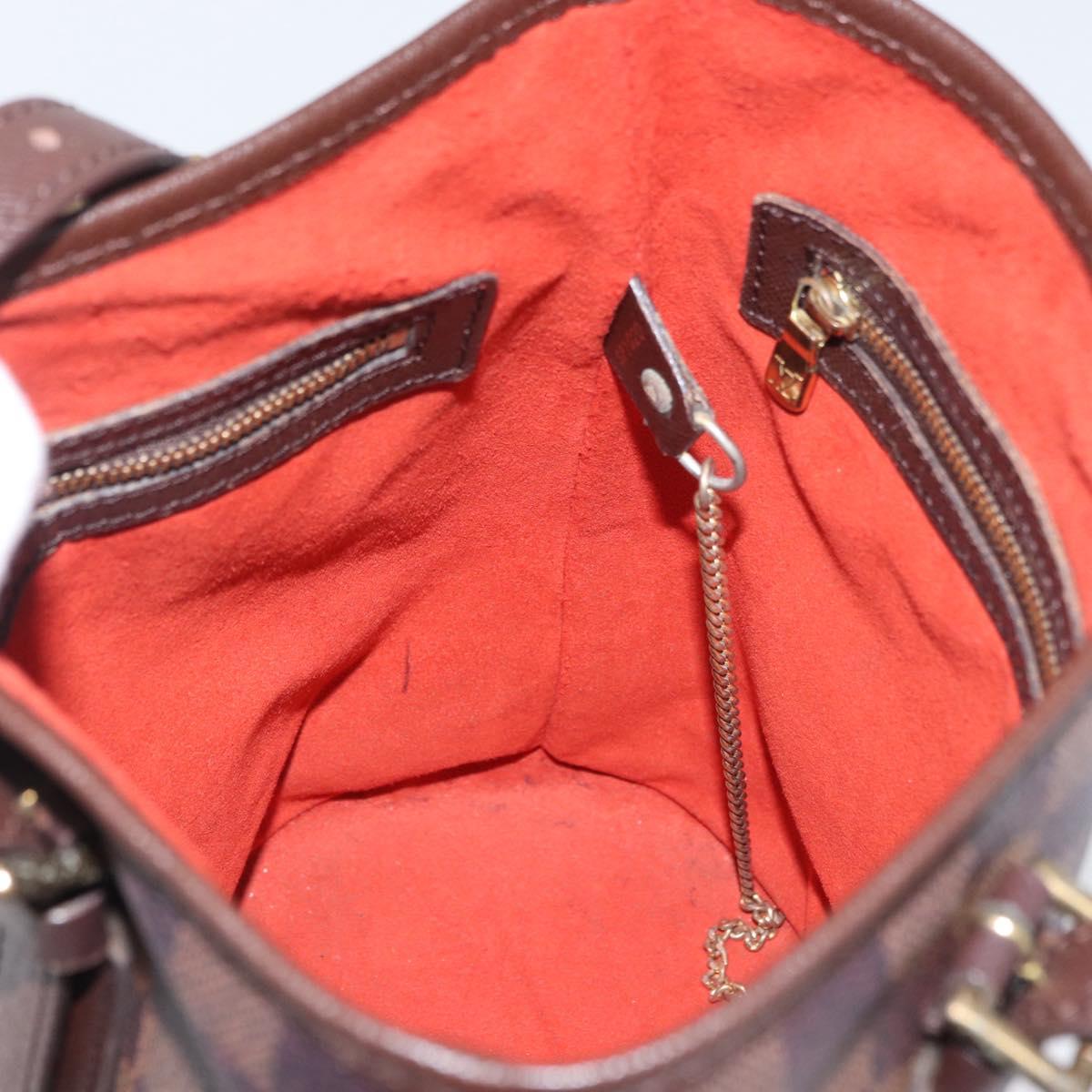 LOUIS VUITTON Damier Ebene Marais Shoulder Bag N42240 LV Auth bs33936