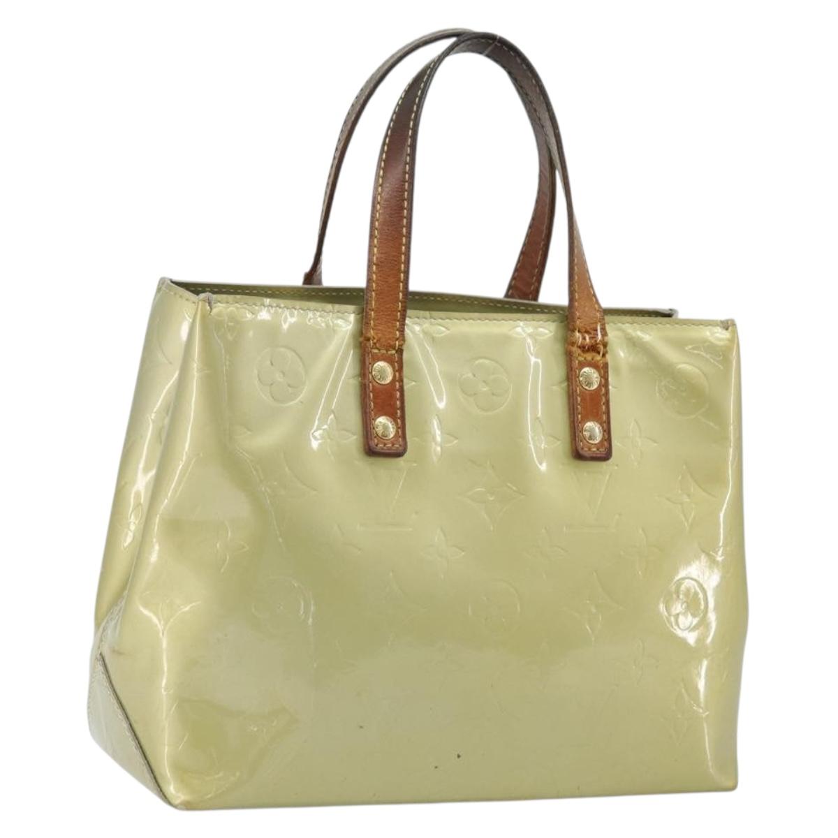LOUIS VUITTON Monogram Vernis Reade PM Hand Bag Gris M91145 LV Auth bs33944