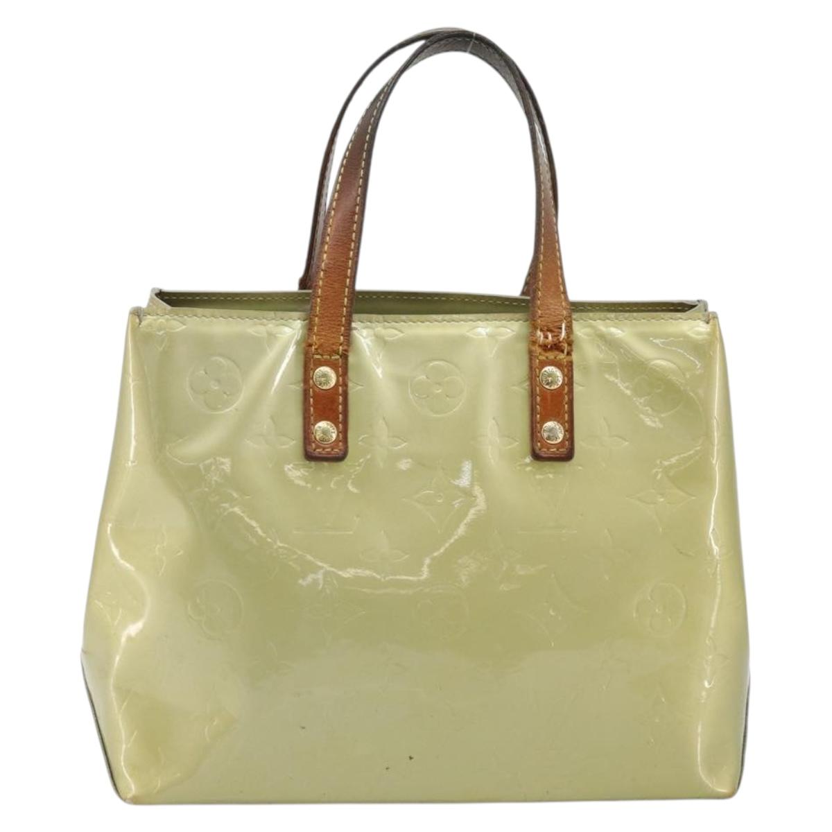 LOUIS VUITTON Monogram Vernis Reade PM Hand Bag Gris M91145 LV Auth bs33944
