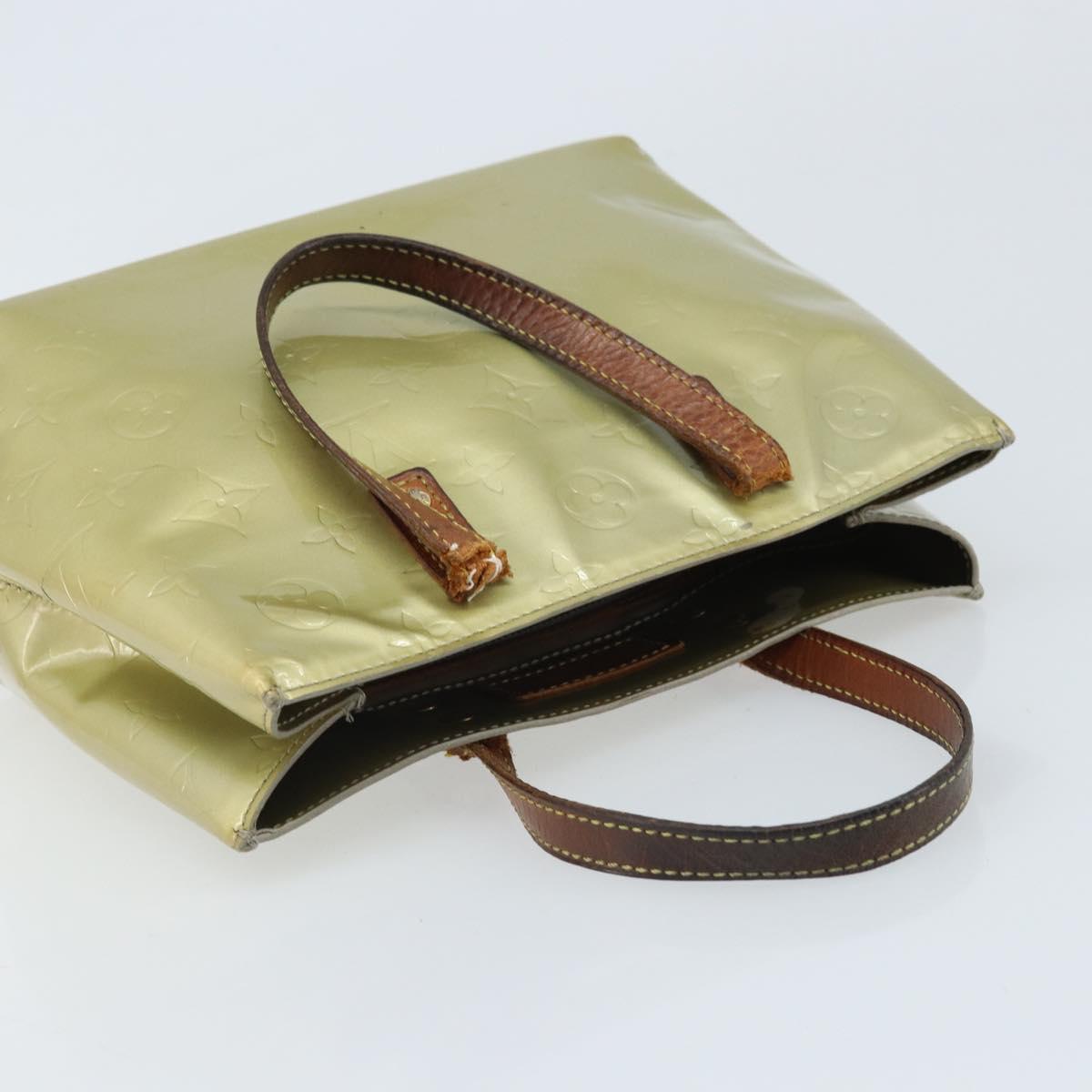 LOUIS VUITTON Monogram Vernis Reade PM Hand Bag Gris M91145 LV Auth bs33944