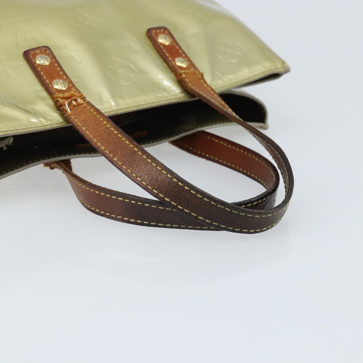 LOUIS VUITTON Monogram Vernis Reade PM Hand Bag Gris M91145 LV Auth bs33944