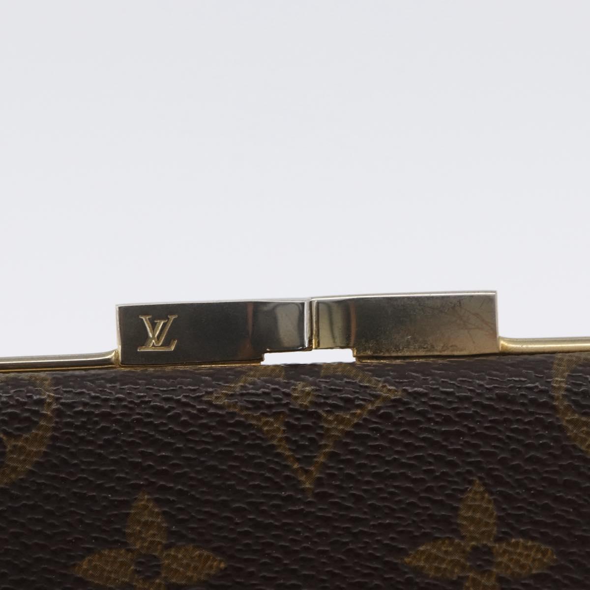 LOUIS VUITTON Monogram Porte Monnaie French Purse Wallet LV Auth bs33957