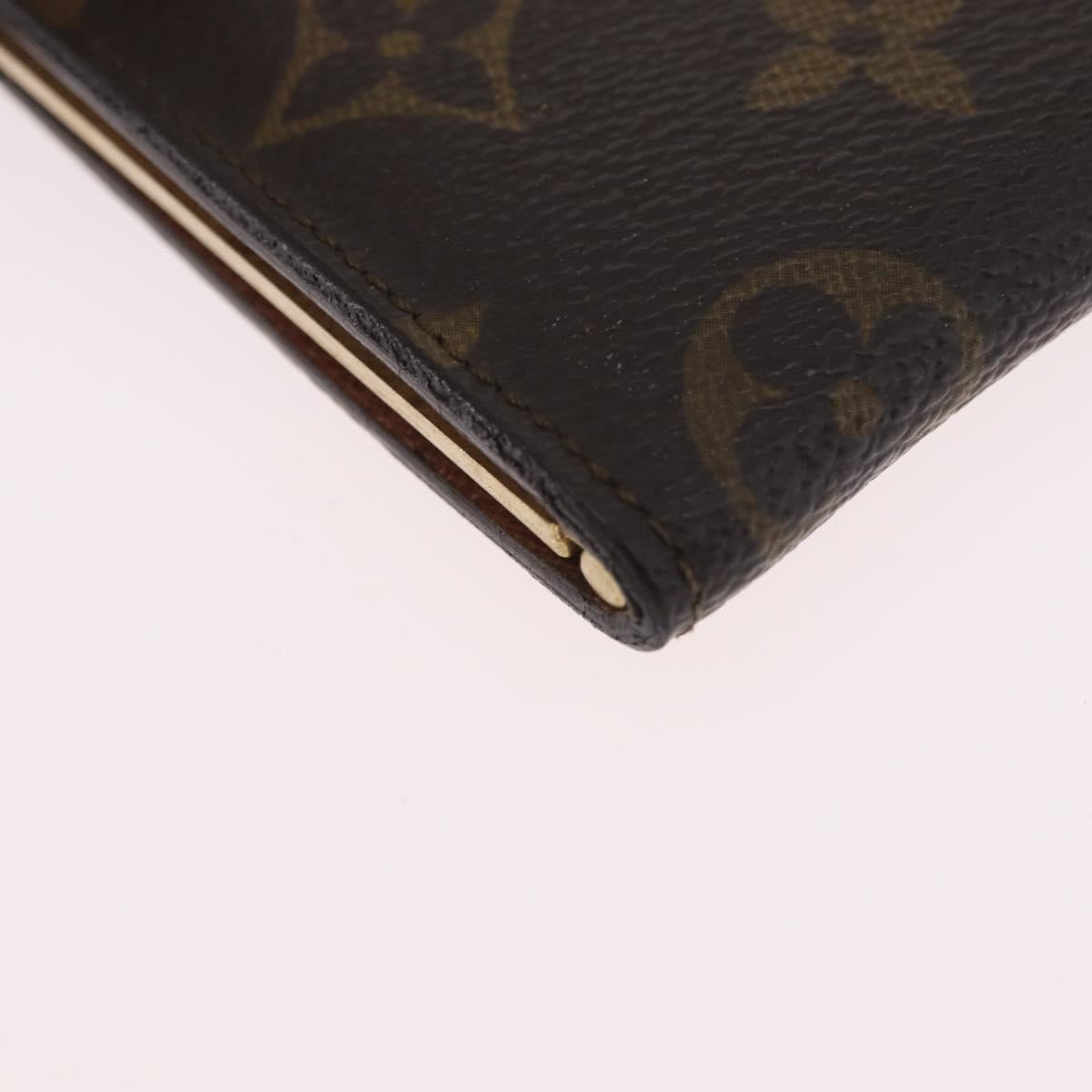 LOUIS VUITTON Monogram Porte Monnaie French Purse Wallet LV Auth bs33957