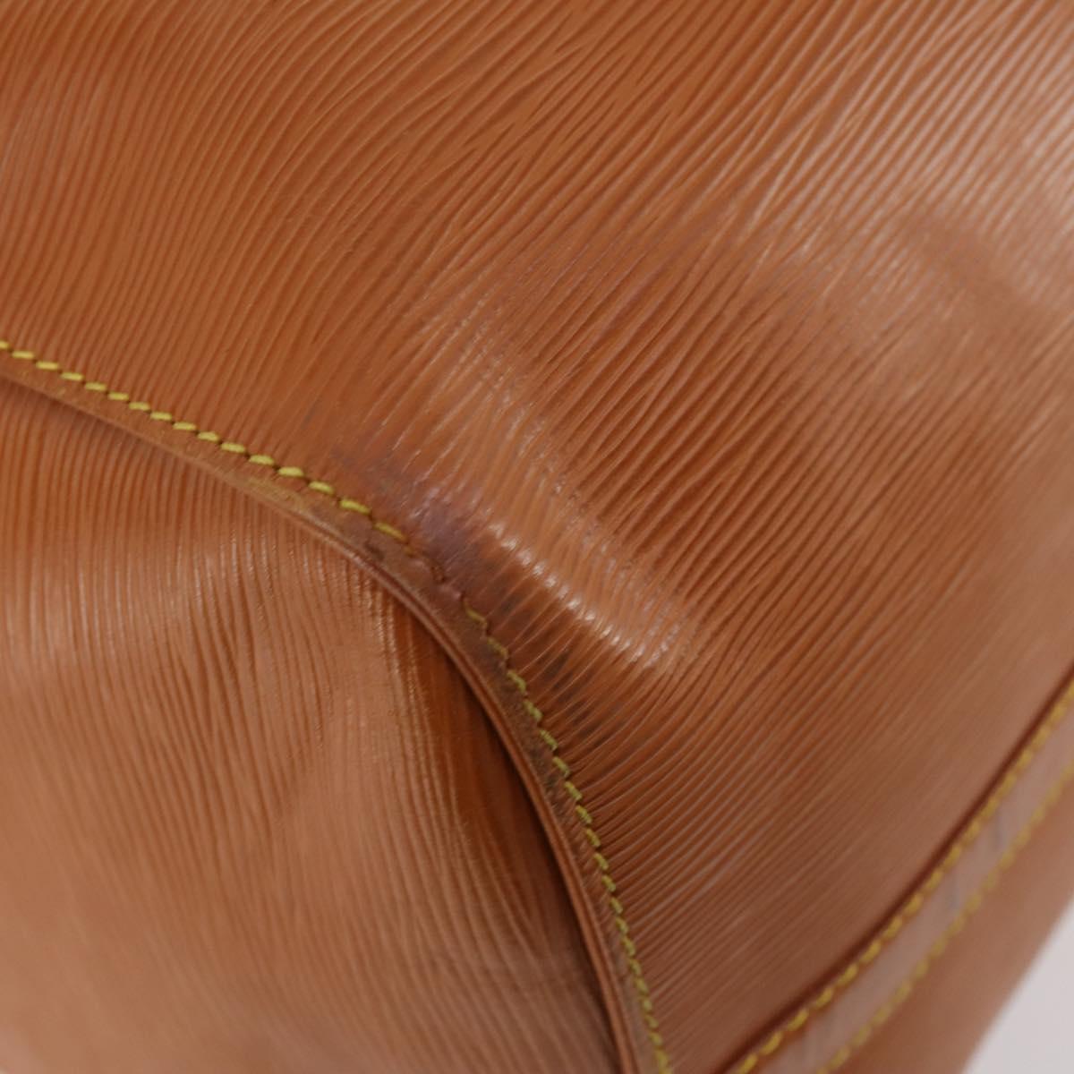 LOUIS VUITTON Epi Keepall 50 Boston Bag Brown M42968 LV Auth bs33962