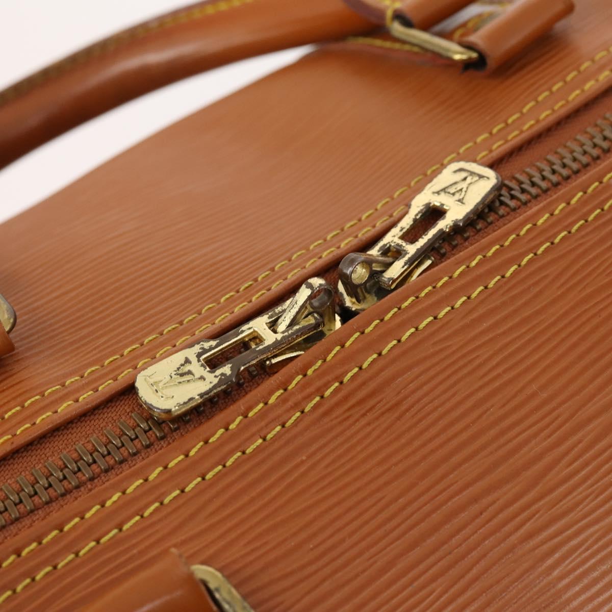 LOUIS VUITTON Epi Keepall 50 Boston Bag Brown M42968 LV Auth bs33962