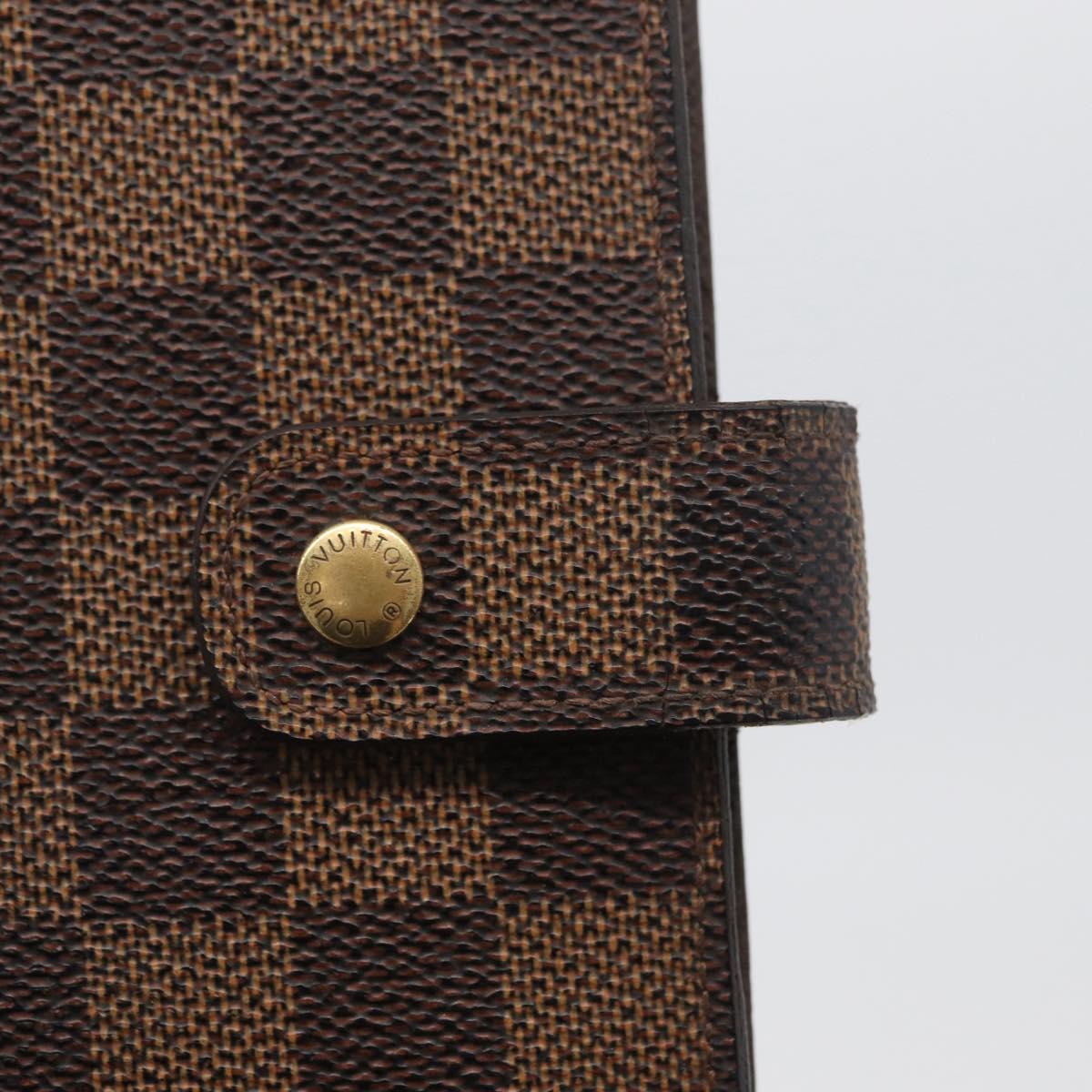 LOUIS VUITTON Damier Ebene Agenda MM Day Planner Cover R20240 LV Auth bs33964