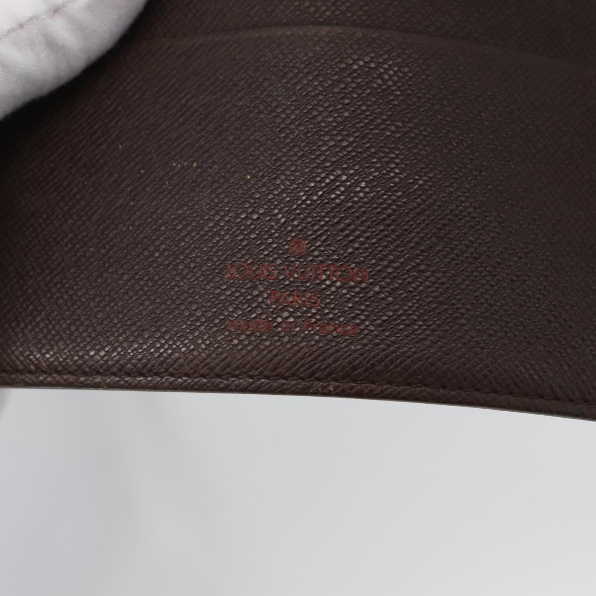 LOUIS VUITTON Damier Ebene Agenda MM Day Planner Cover R20240 LV Auth bs33964