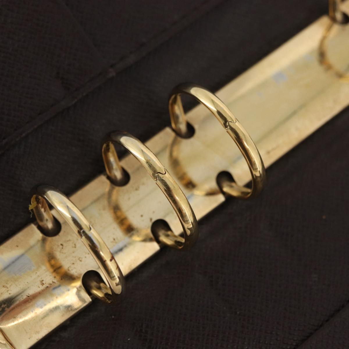 LOUIS VUITTON Damier Ebene Agenda MM Day Planner Cover R20240 LV Auth bs33964