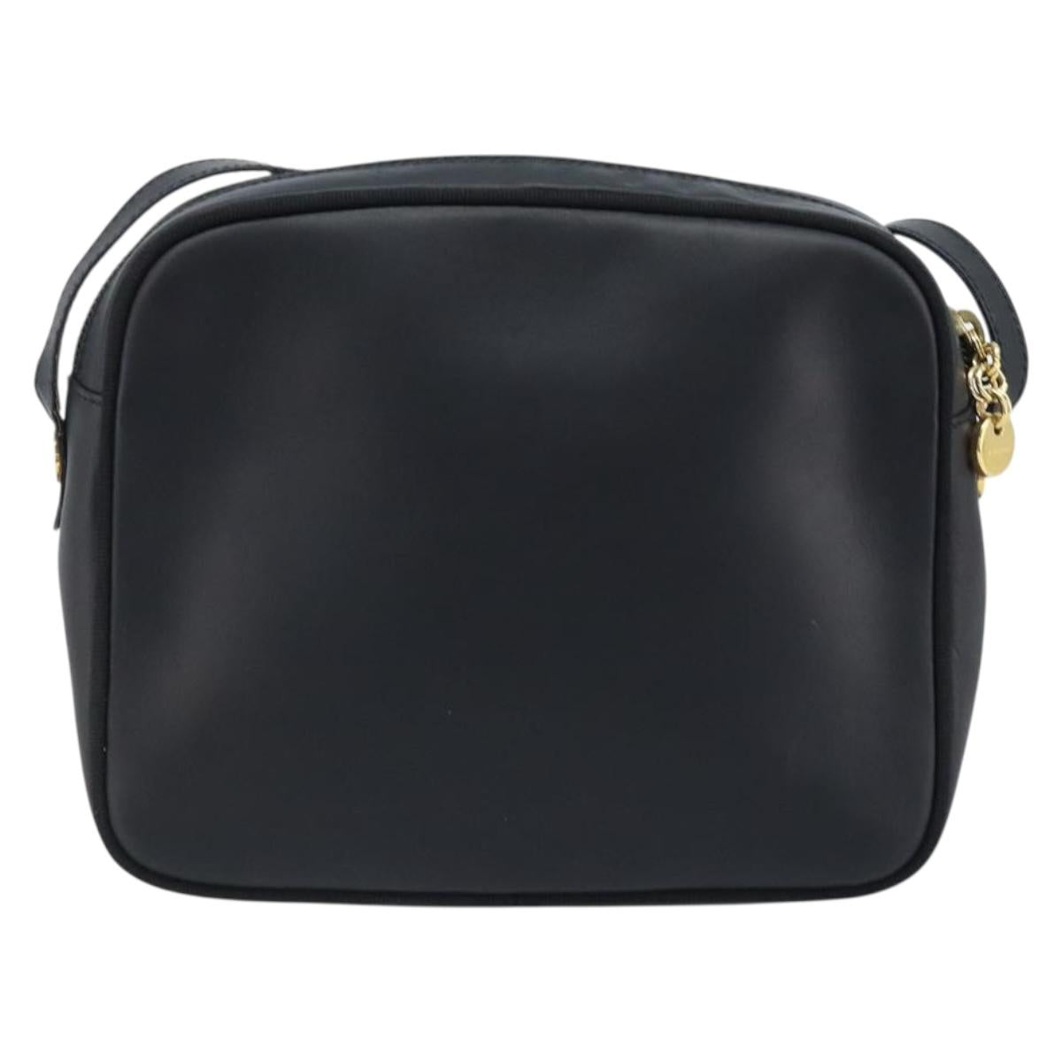 LOEWE Shoulder Bag Leather Brown Gold Auth bs33967