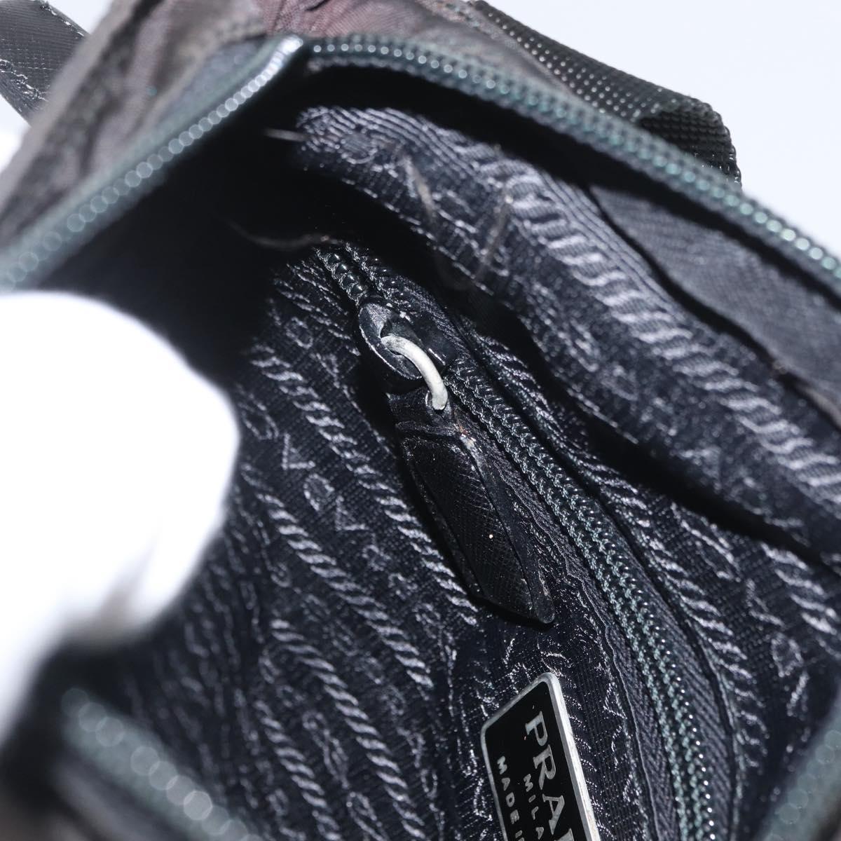 PRADA Shoulder Bag Nylon Black Auth bs33979