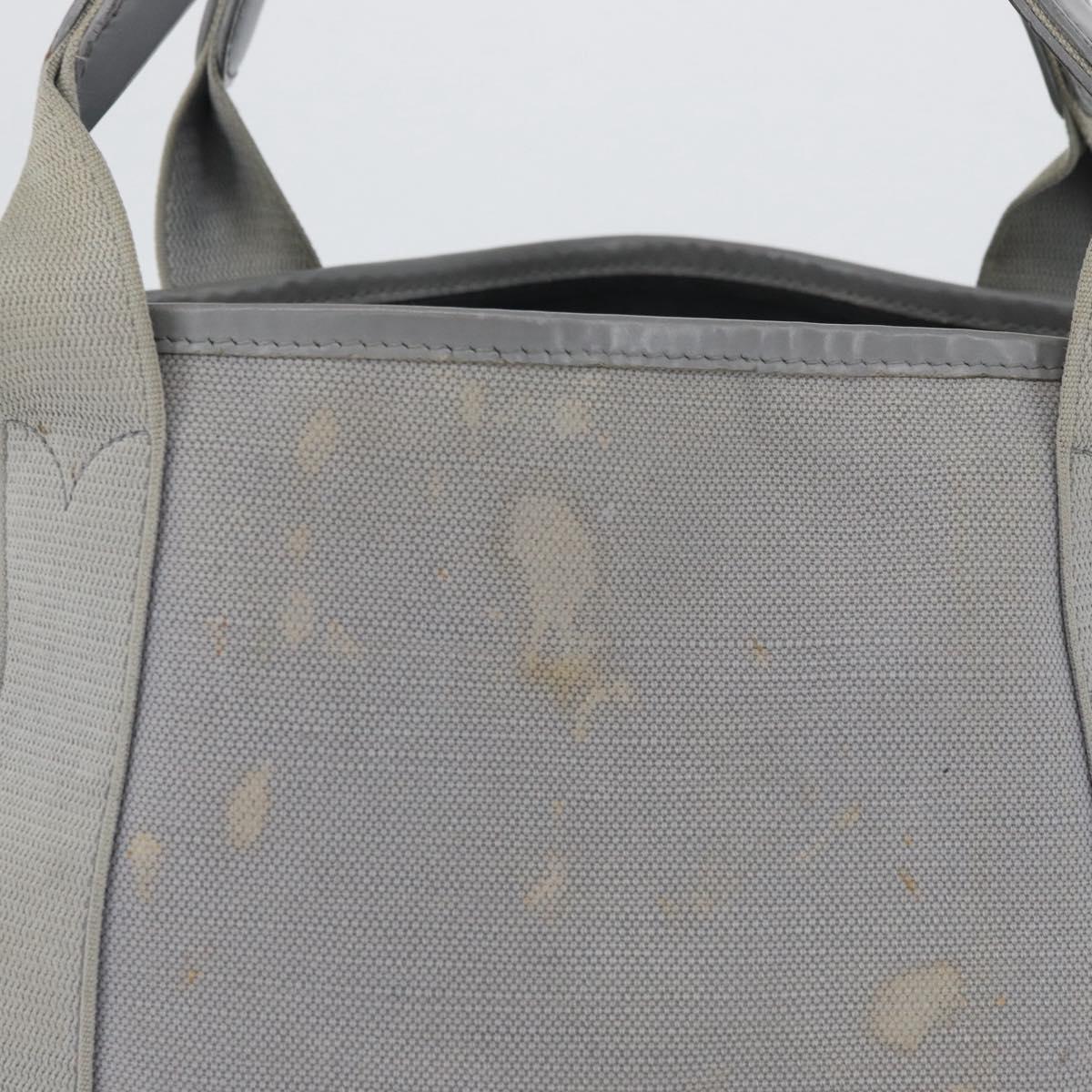 BALENCIAGA Tote Bag Canvas Leather Gray Silver 339933 Auth bs33993
