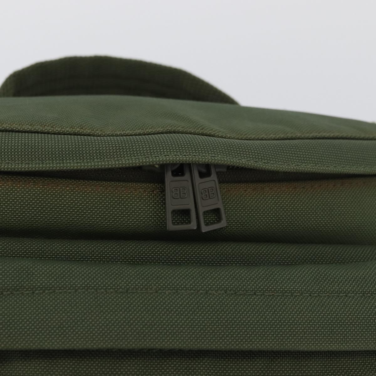 BALENCIAGA Body Bag Canvas Khaki 644035 Auth bs33995