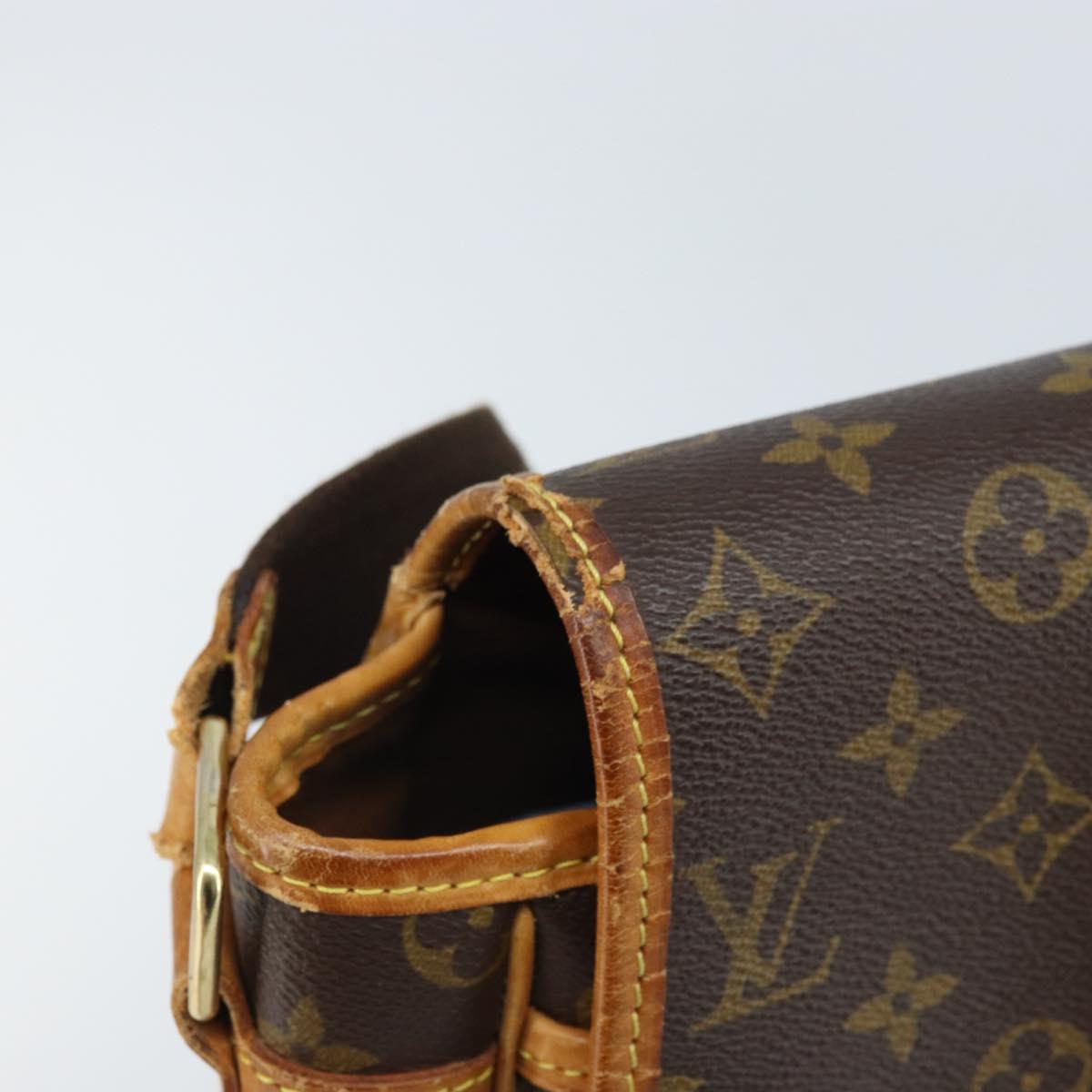 LOUIS VUITTON Monogram Gibeciere GM Shoulder Bag M42246 LV Auth bs34030