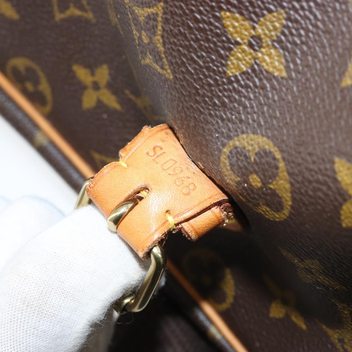 LOUIS VUITTON Monogram Gibeciere GM Shoulder Bag M42246 LV Auth bs34030