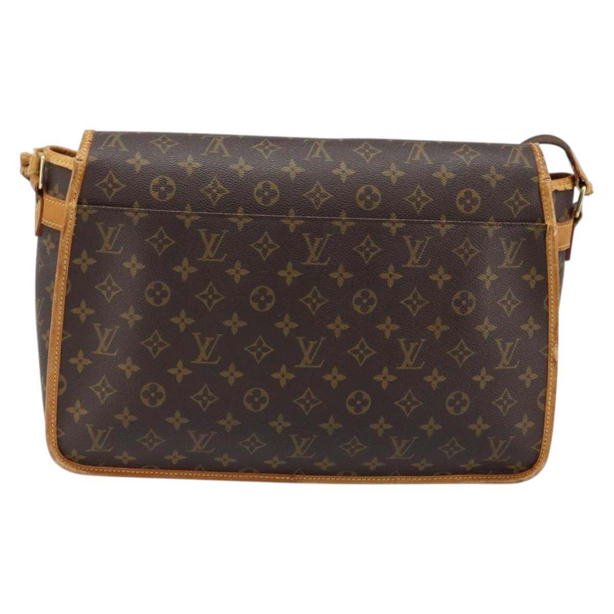 LOUIS VUITTON Monogram Gibeciere GM Shoulder Bag M42246 LV Auth bs34030