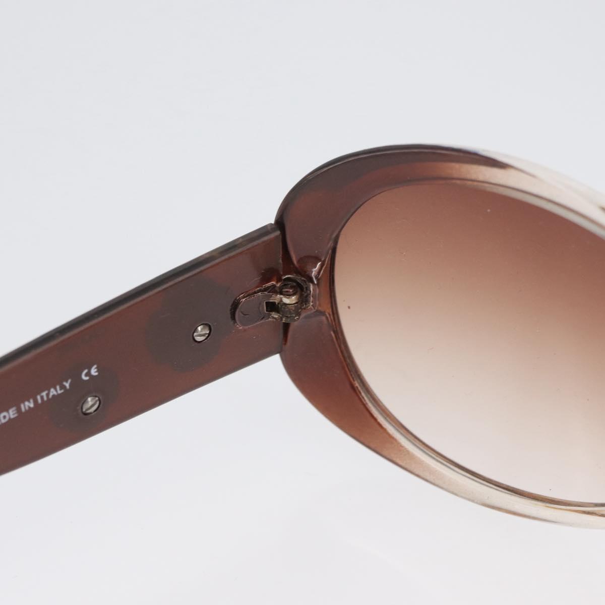 CHANEL Sunglasses plastic Brown CC Auth bs34041