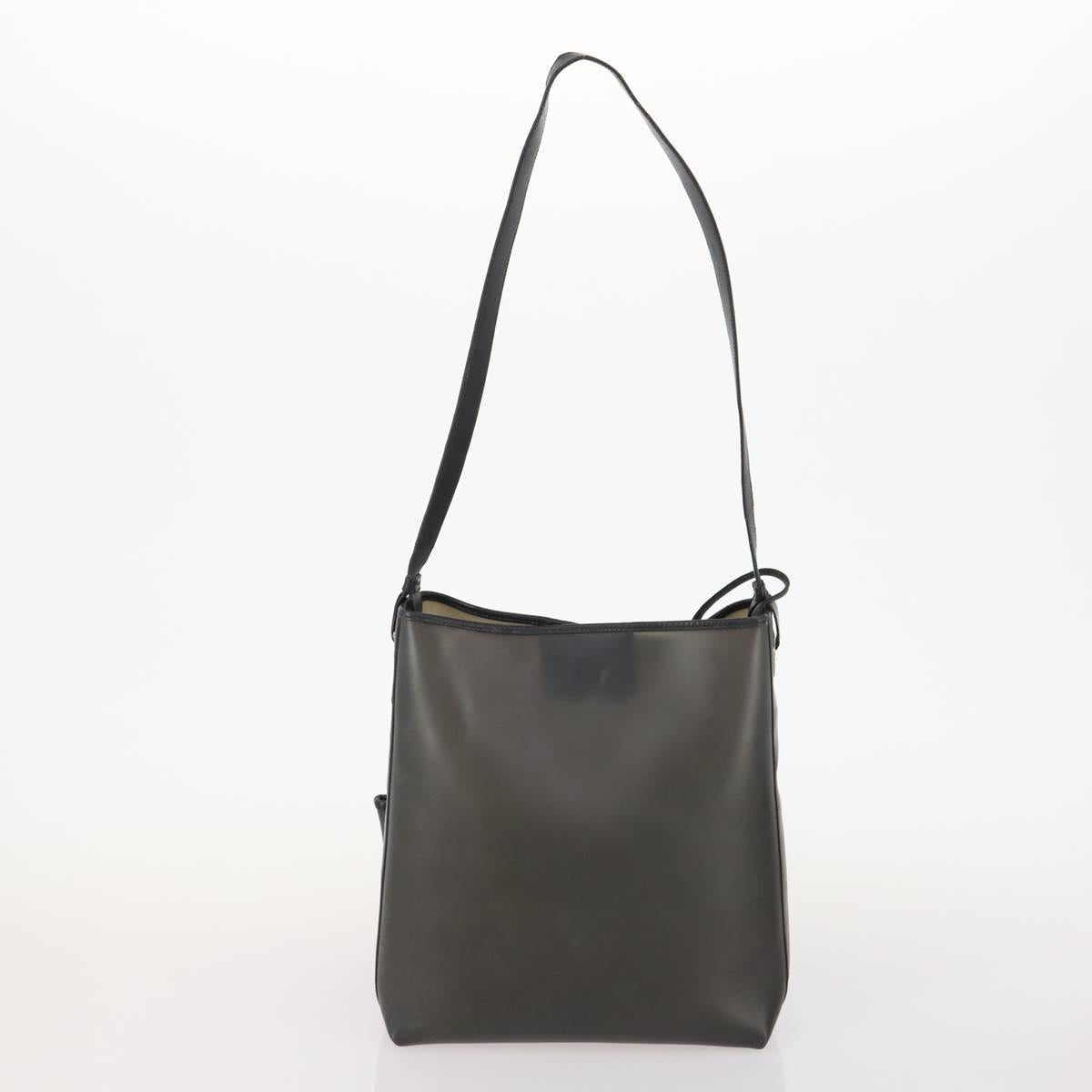Salvatore Ferragamo Hand Bag Leather 3 Set Black Auth bs34044