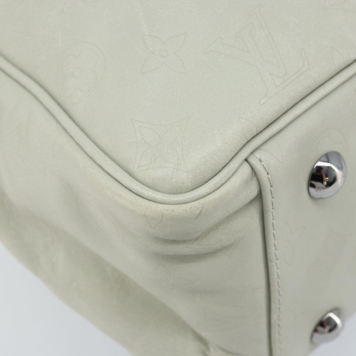 LOUIS VUITTON Monogram Clarkson Shoulder Bag White LV Auth bs34065
