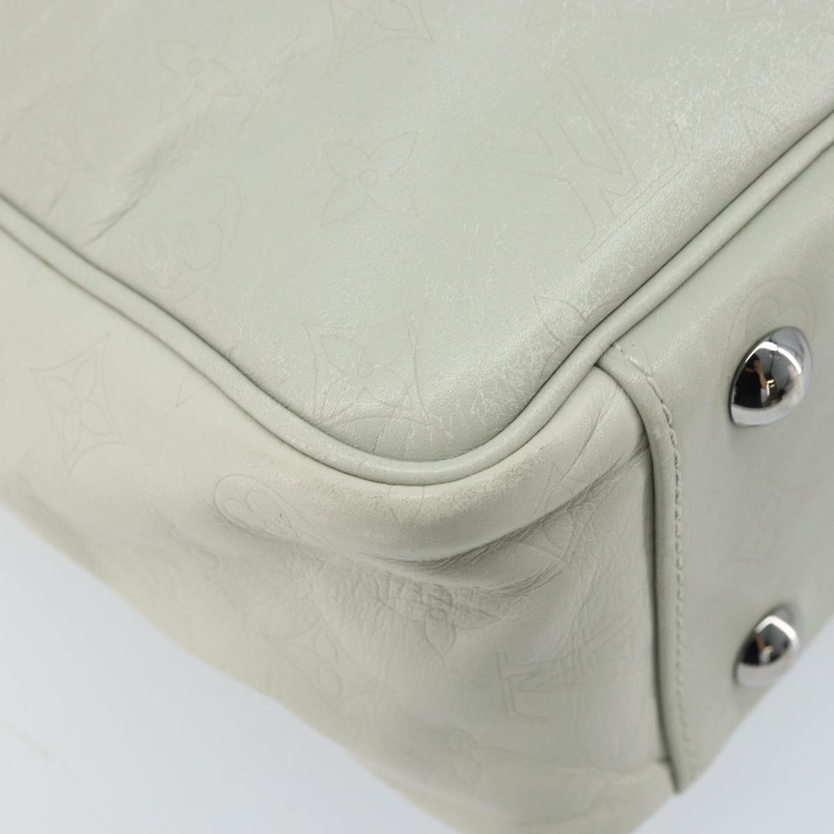 LOUIS VUITTON Monogram Clarkson Shoulder Bag White LV Auth bs34065