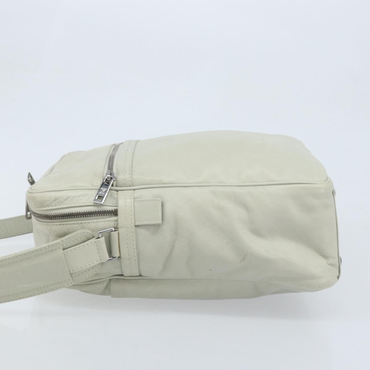 LOUIS VUITTON Monogram Clarkson Shoulder Bag White LV Auth bs34065
