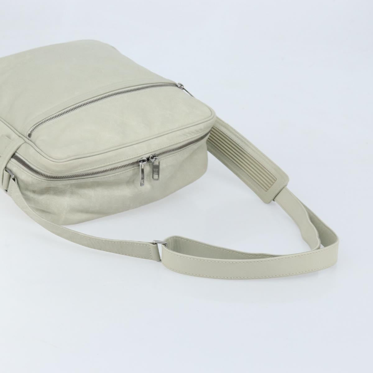 LOUIS VUITTON Monogram Clarkson Shoulder Bag White LV Auth bs34065