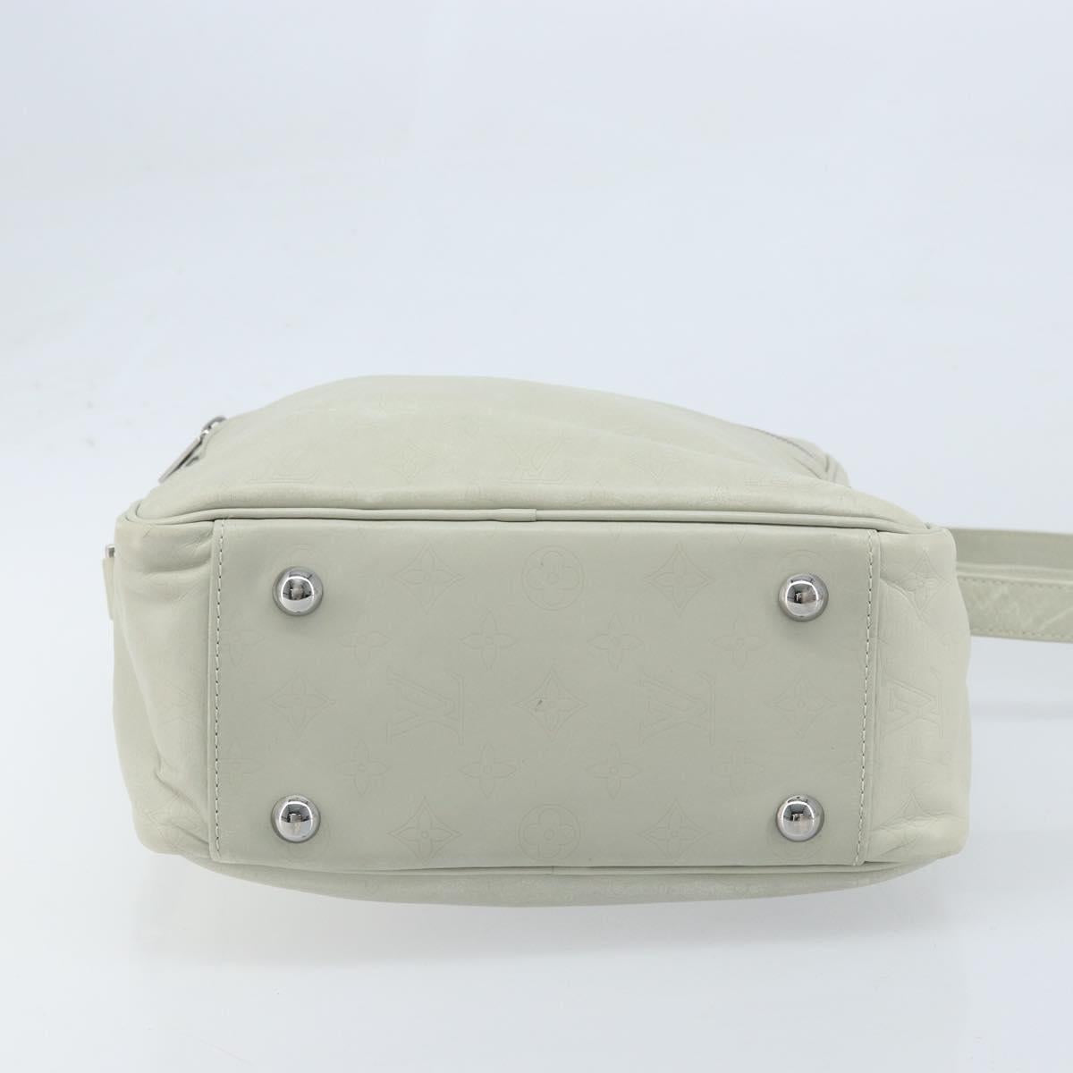 LOUIS VUITTON Monogram Clarkson Shoulder Bag White LV Auth bs34065