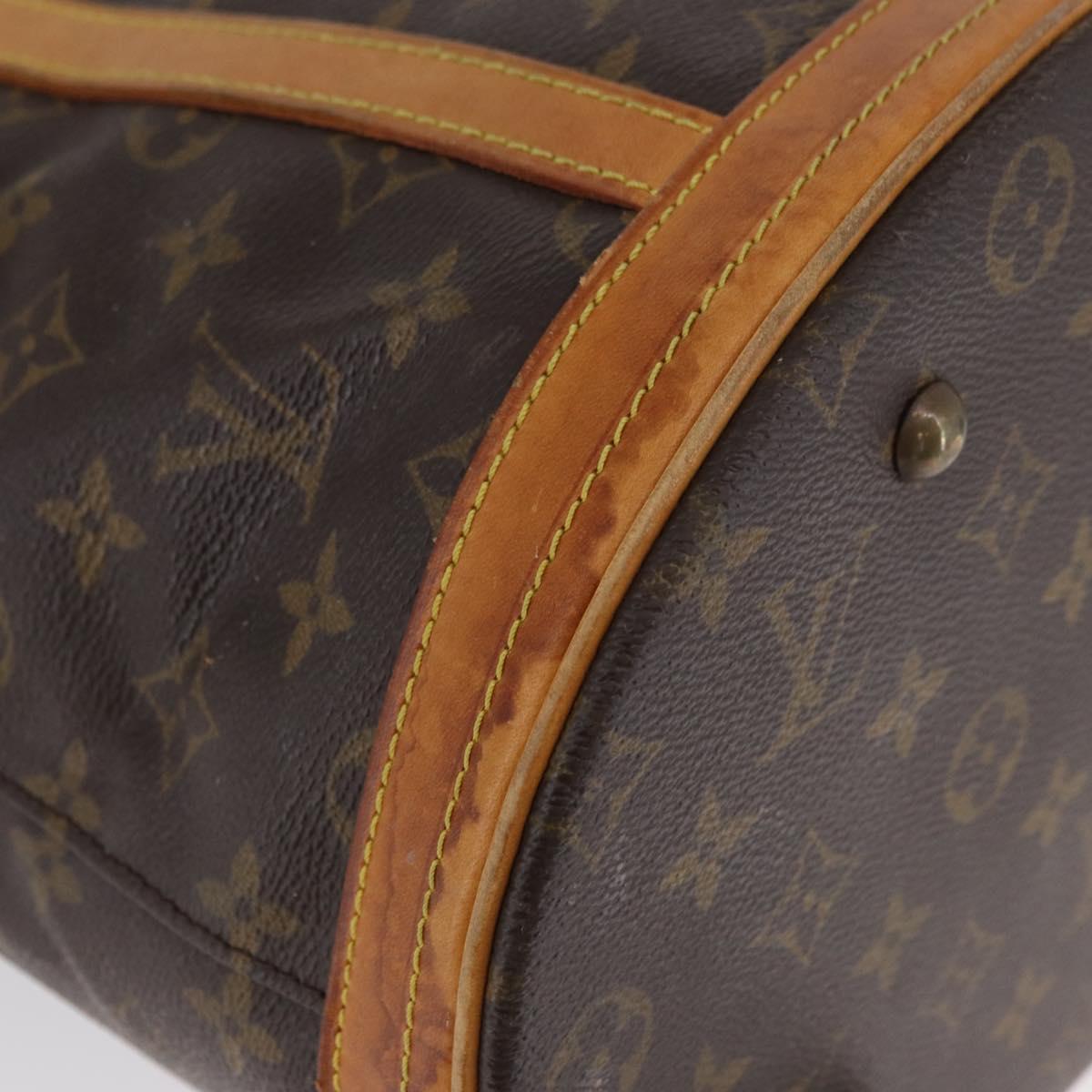 LOUIS VUITTON Monogram Bucket GM Shoulder Bag M42236 LV Auth bs34066