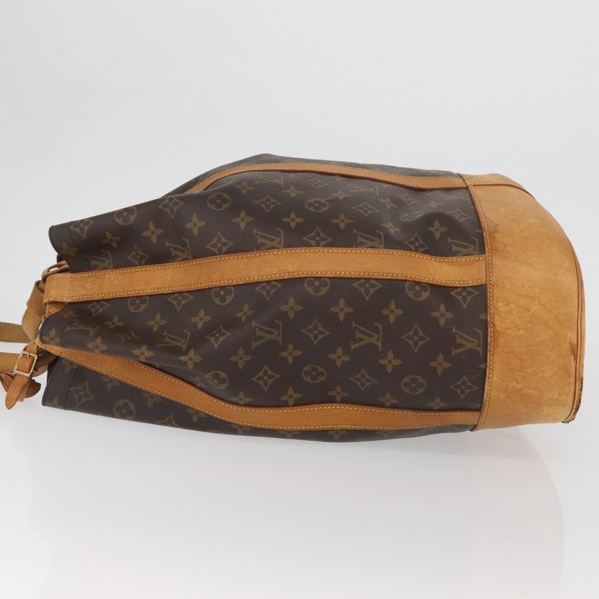 LOUIS VUITTON Monogram Randonnee GM Shoulder Bag M42244 LV Auth bs34074