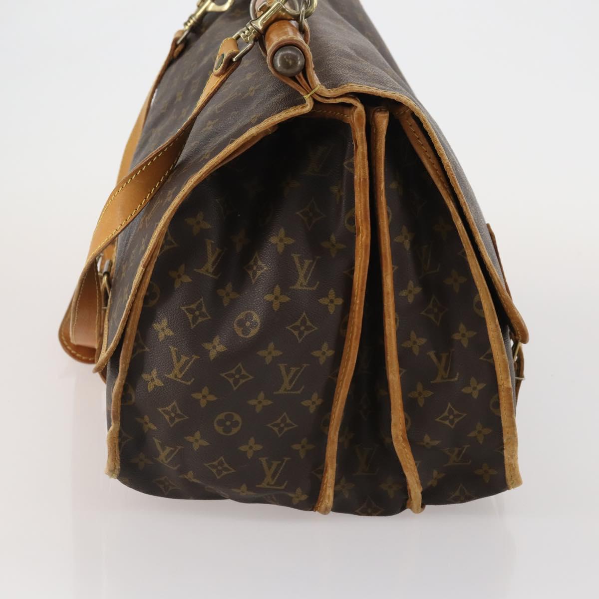 LOUIS VUITTON Monogram Sac Kleber Travel Bag M58122 LV Auth bs34077
