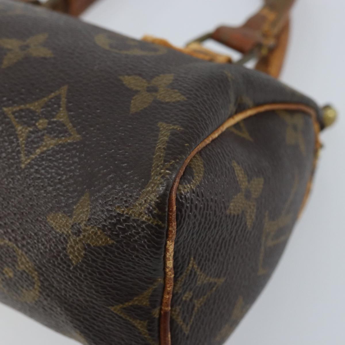 LOUIS VUITTON Monogram Mini Speedy Hand Bag M41534 LV Auth bs34085