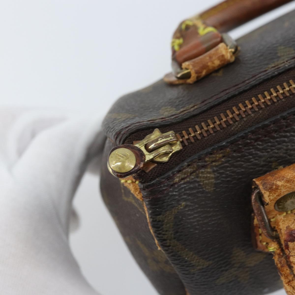 LOUIS VUITTON Monogram Mini Speedy Hand Bag M41534 LV Auth bs34085