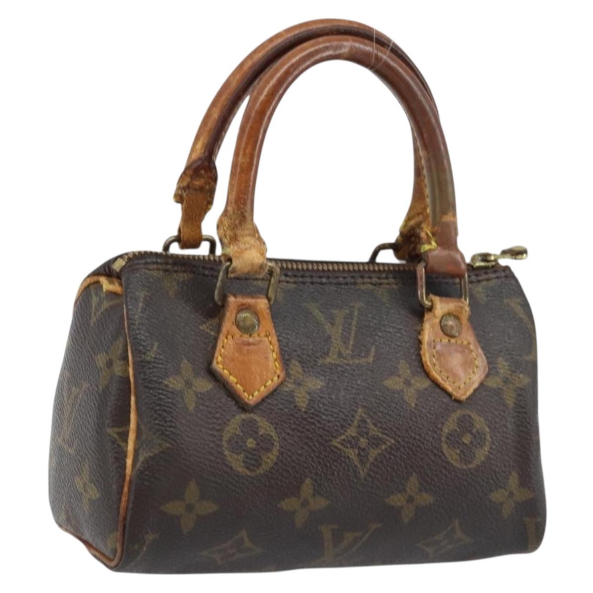 LOUIS VUITTON Monogram Mini Speedy Hand Bag M41534 LV Auth bs34085