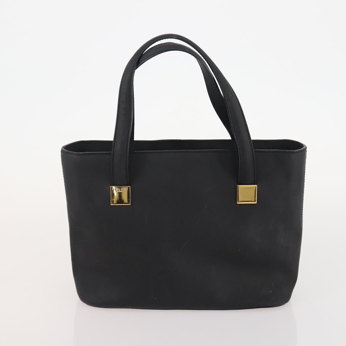 CELINE Macadam Canvas Hand Bag PVC Leather 2 Set Brown Navy Auth bs34088
