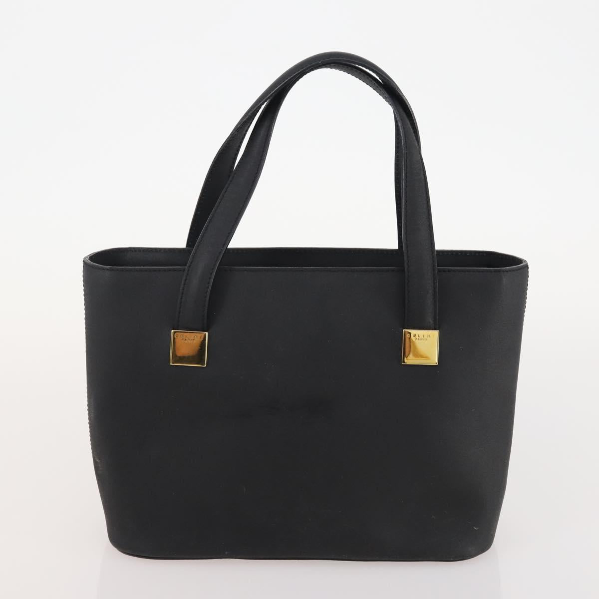 CELINE Macadam Canvas Hand Bag PVC Leather 2 Set Brown Navy Auth bs34088