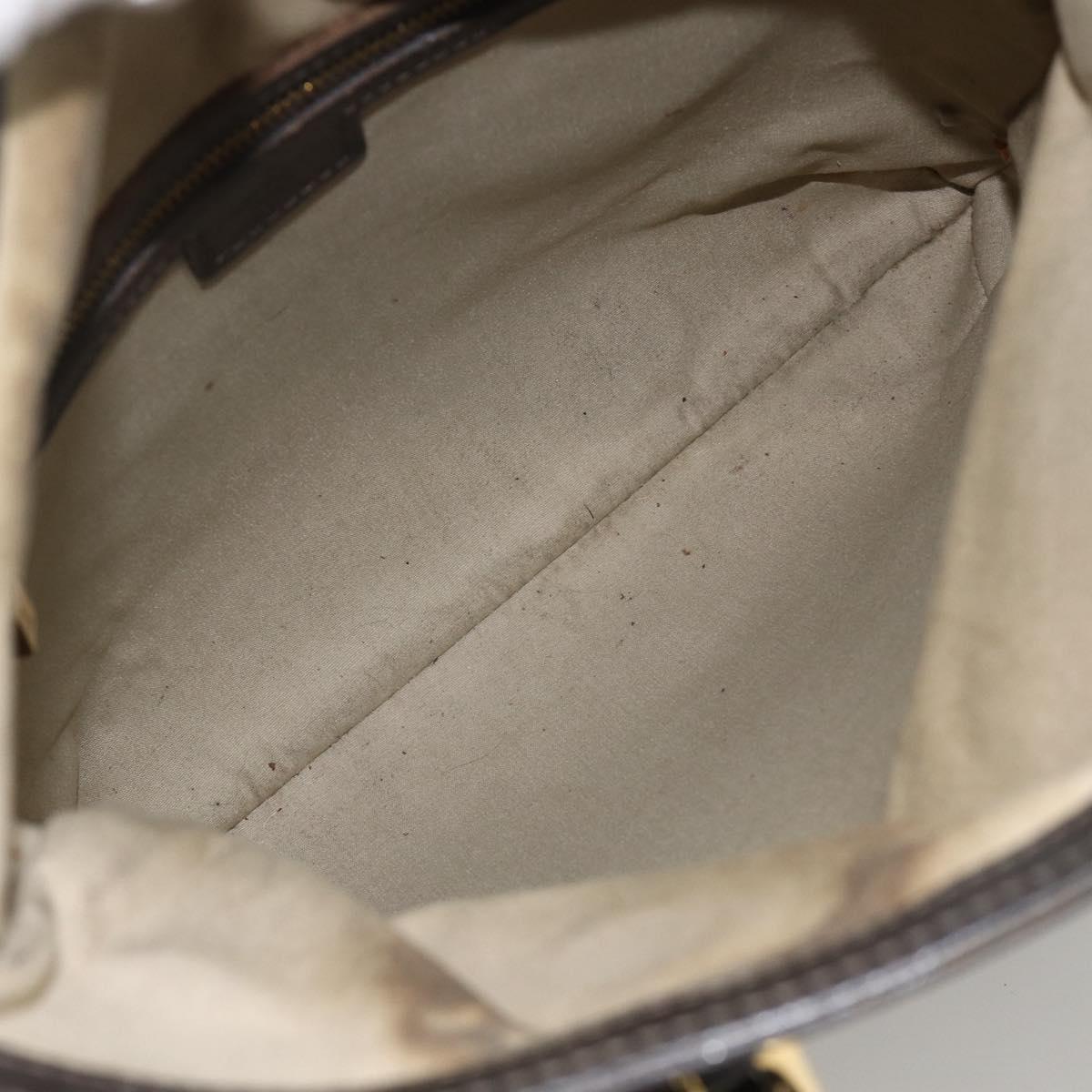 LOUIS VUITTON Monogram Mini Françoise Tote Bag 2way Khaki M92209 LV Auth bs34106