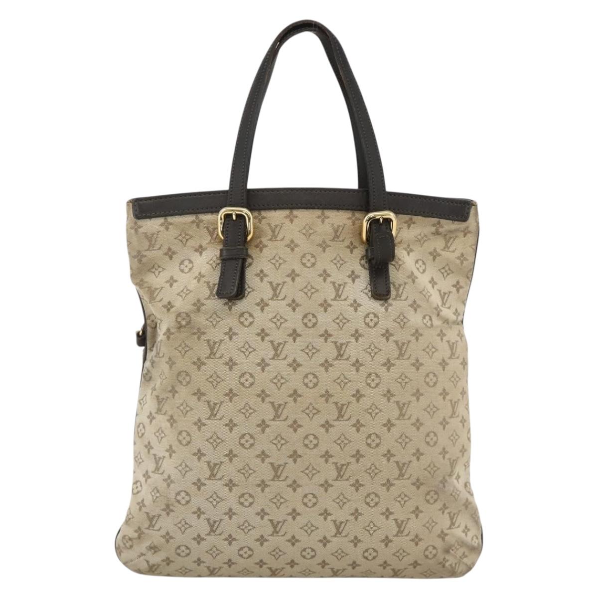 LOUIS VUITTON Monogram Mini Françoise Tote Bag 2way Khaki M92209 LV Auth bs34106