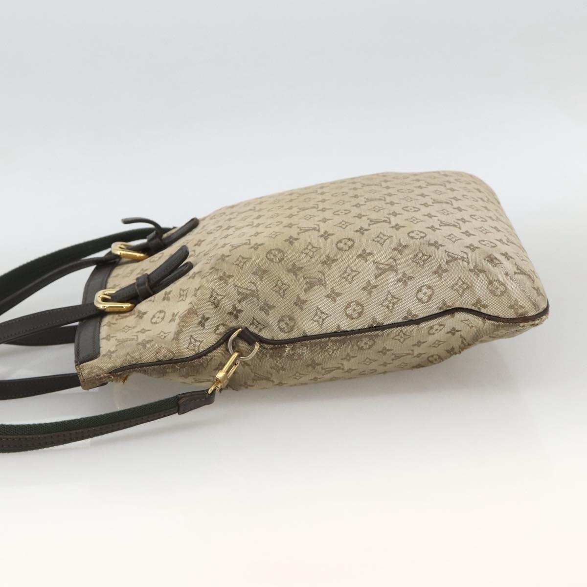LOUIS VUITTON Monogram Mini Françoise Tote Bag 2way Khaki M92209 LV Auth bs34106