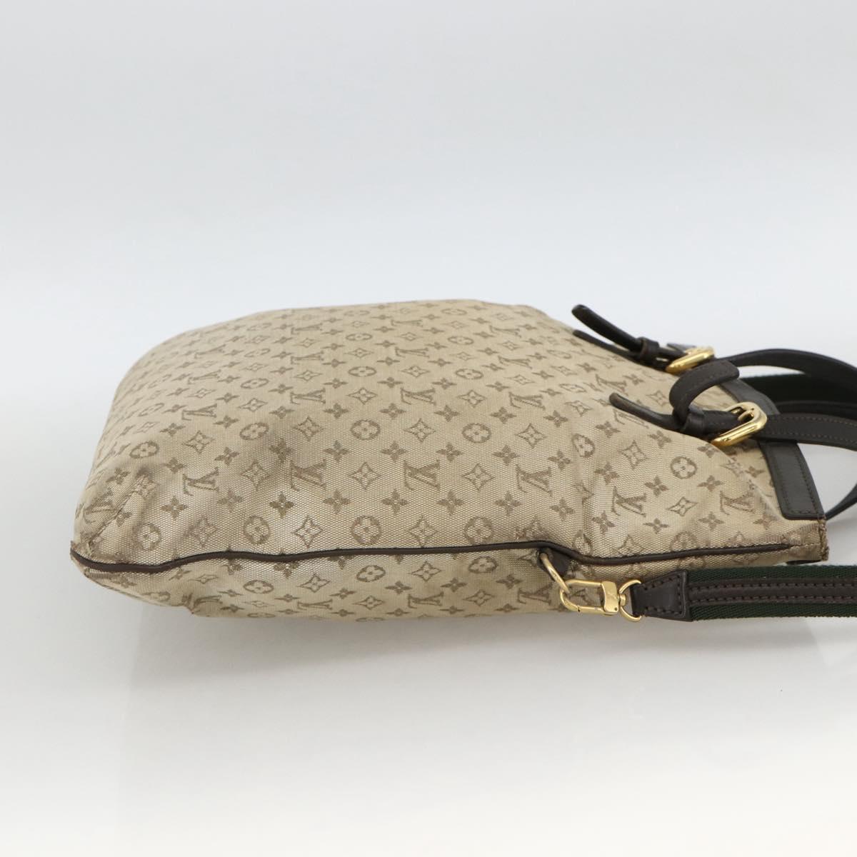 LOUIS VUITTON Monogram Mini Françoise Tote Bag 2way Khaki M92209 LV Auth bs34106
