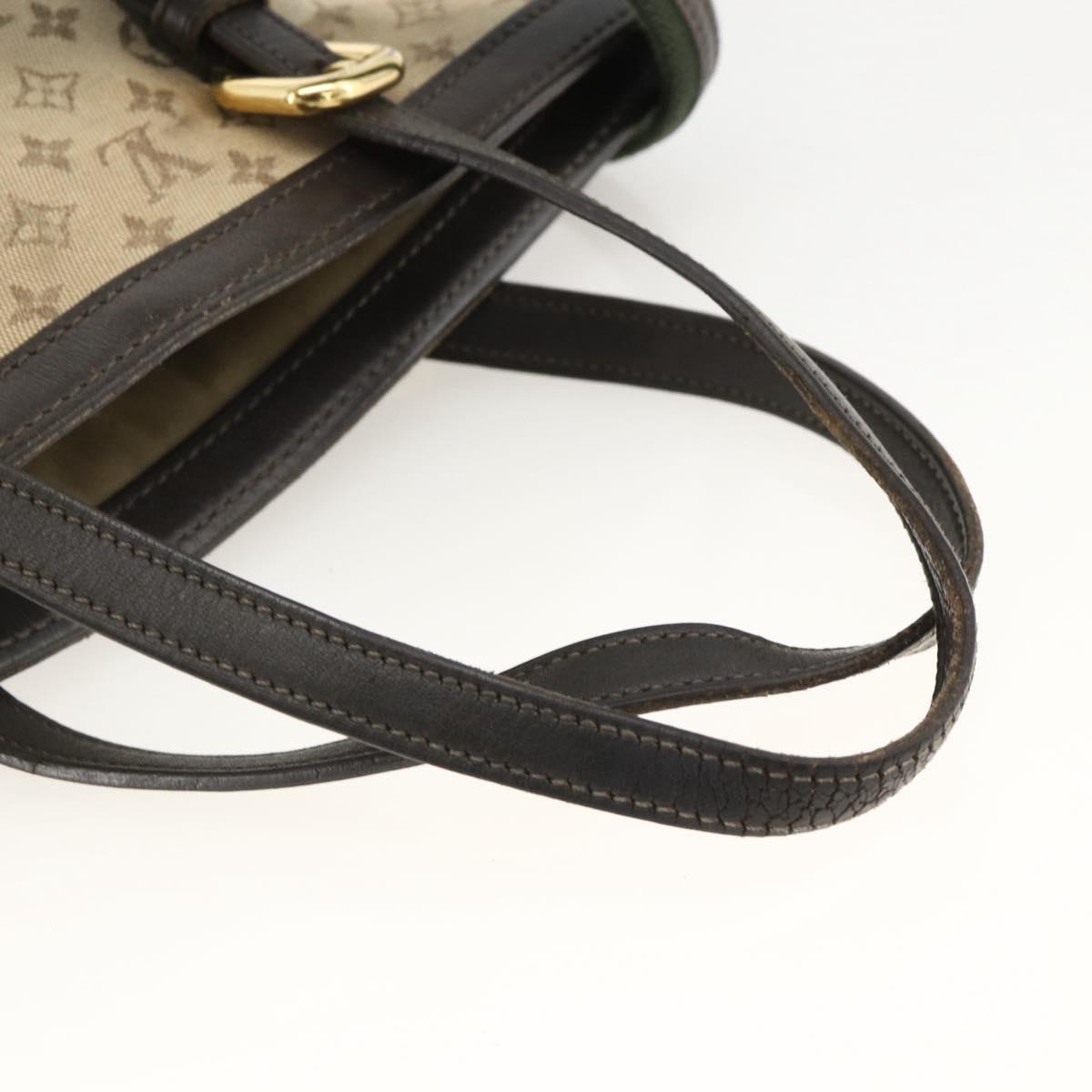 LOUIS VUITTON Monogram Mini Françoise Tote Bag 2way Khaki M92209 LV Auth bs34106