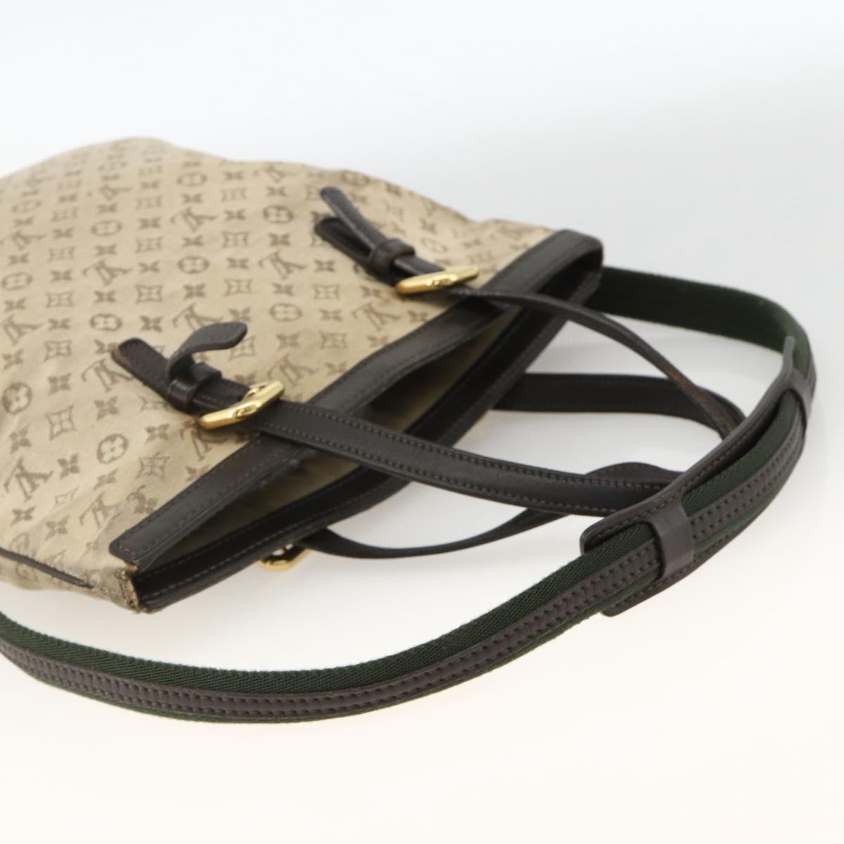 LOUIS VUITTON Monogram Mini Françoise Tote Bag 2way Khaki M92209 LV Auth bs34106