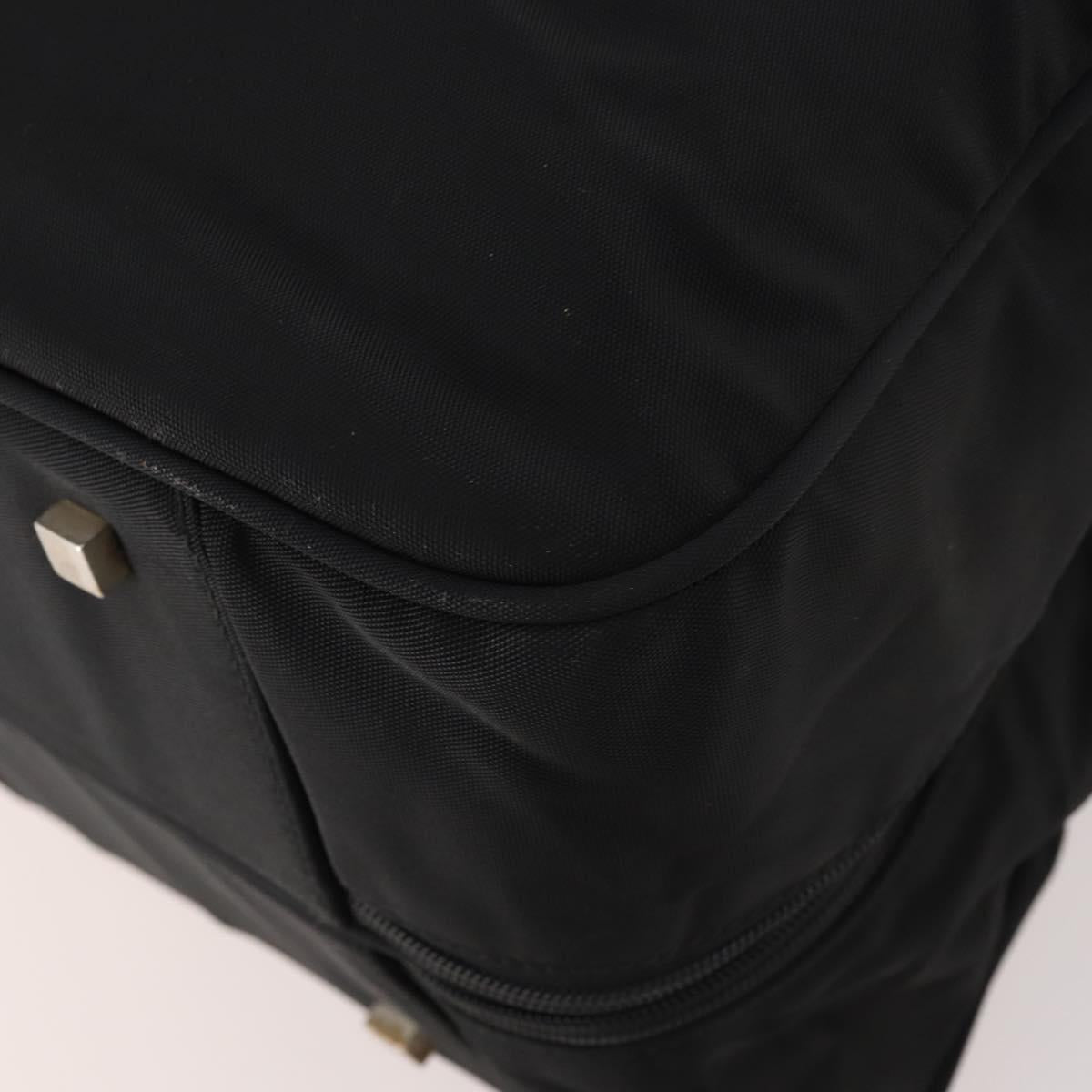 GUCCI Boston Bag Canvas 2way Black Silver 012 0393 12 Auth bs34117
