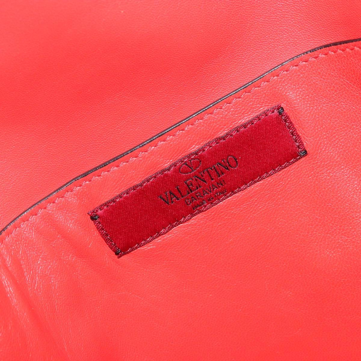 VALENTINO Backpack Leather Light Blue Gold Auth bs34124