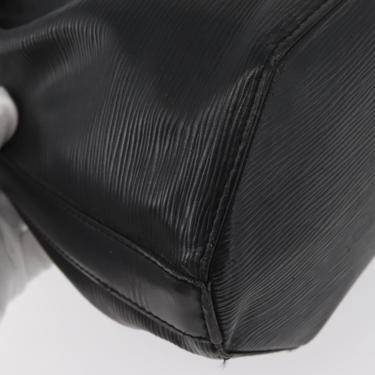 LOUIS VUITTON Epi Sac Depaule PM Shoulder Bag Black M80157 LV Auth bs34131